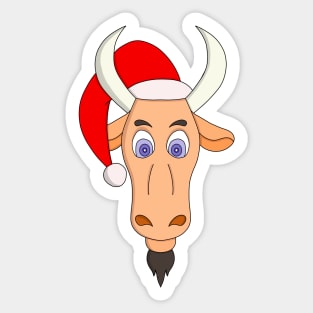 Christmas Ox Sticker